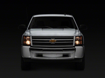 Raxiom Euro Headlights; Black Housing; Clear Lens (07-13 Silverado 1500)