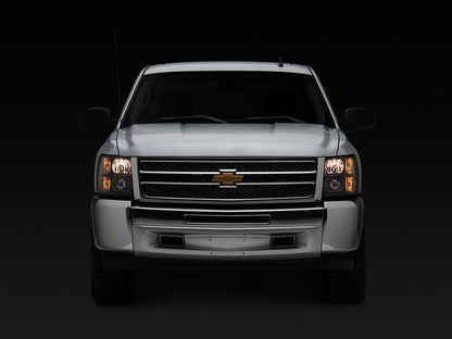 Raxiom Euro Headlights; Black Housing; Clear Lens (07-13 Silverado 1500)