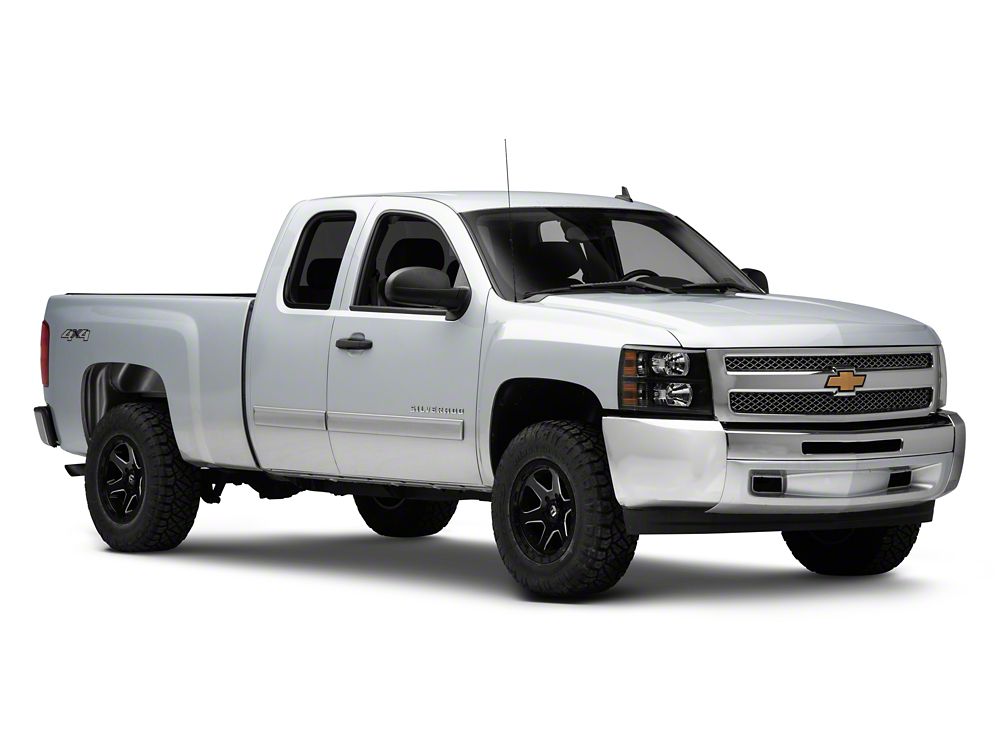 Raxiom Euro Headlights; Black Housing; Clear Lens (07-13 Silverado 1500)