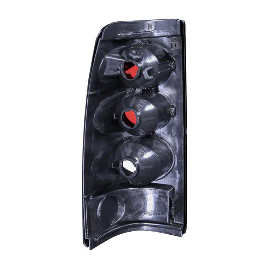 Raxiom Axial Series Tail Lights; Black Housing; Red/Clear Lens (99-02 Silverado 1500 Fleetside)
