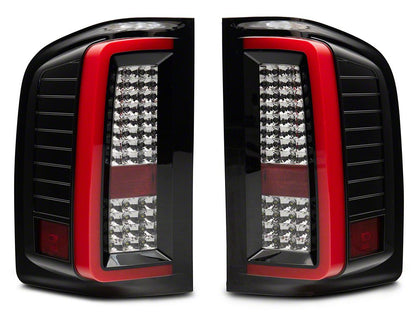 Raxiom G2 LED Tail Lights; Black Housing; Clear Lens (07-13 Silverado 1500)