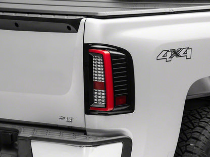 Raxiom G2 LED Tail Lights; Black Housing; Clear Lens (07-13 Silverado 1500)
