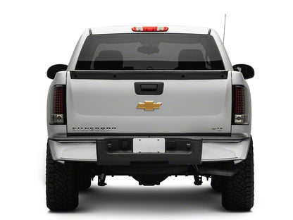 Raxiom LED Tail Lights; Black Housing; Clear Lens (07-13 Silverado 1500)