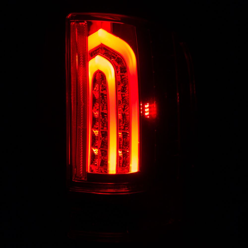 Raxiom G2 LED Tail Lights; Chrome Housing; Red/Clear Lens (07-13 Silverado 1500)
