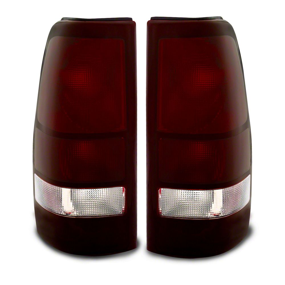Raxiom Axial Series Tail Lights; Black Housing; Midnight Red Lens (99-02 Silverado 1500 Fleetside)