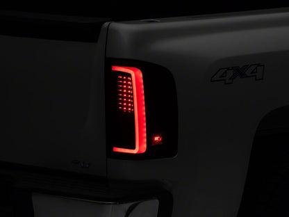 Raxiom G2 LED Tail Lights; Black Housing; Smoked Lens (07-13 Silverado 1500)