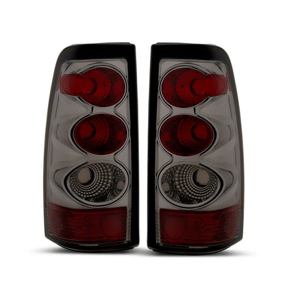 Raxiom Axial Series Tail Lights; Black Housing; Smoked Lens (03-06 Silverado 1500 Fleetside)