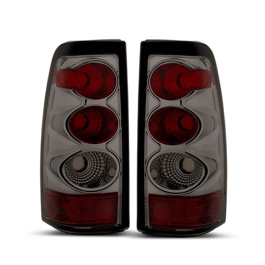 Raxiom Axial Series Tail Lights; Black Housing; Smoked Lens (03-06 Silverado 1500 Fleetside)