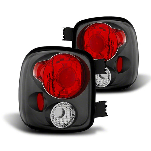 Raxiom Axial Series Tail Lights; Black Housing; Smoked Lens (99-02 Silverado 1500 Stepside)