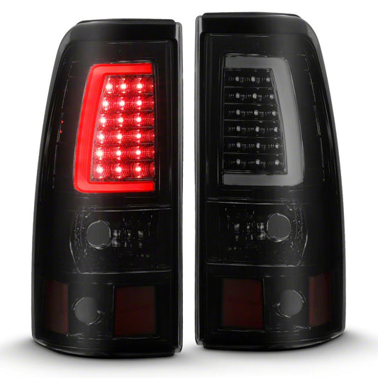 Raxiom Axial Series LED Tail Lights; Black Housing; Smoked Lens (03-06 Silverado 1500)