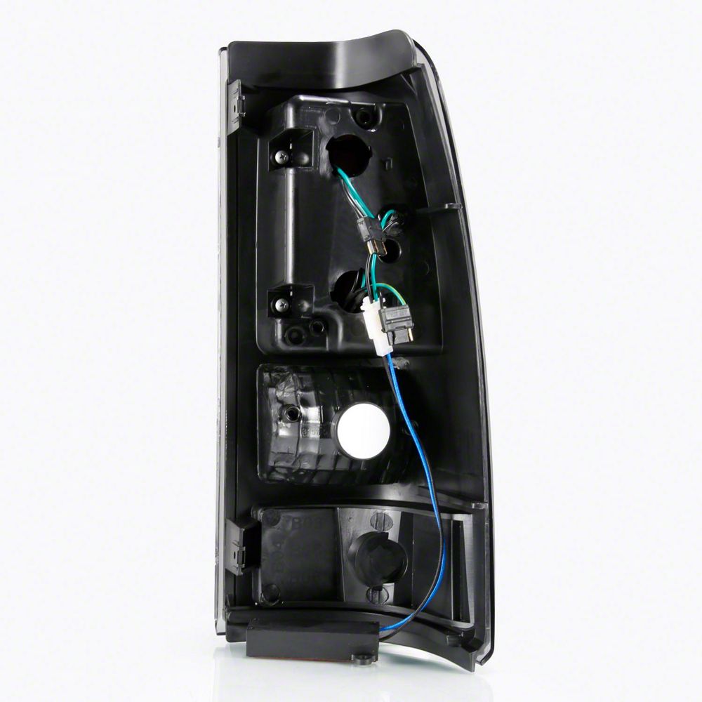 Raxiom Axial Series LED Tail Lights; Black Housing; Smoked Lens (03-06 Sierra 1500)