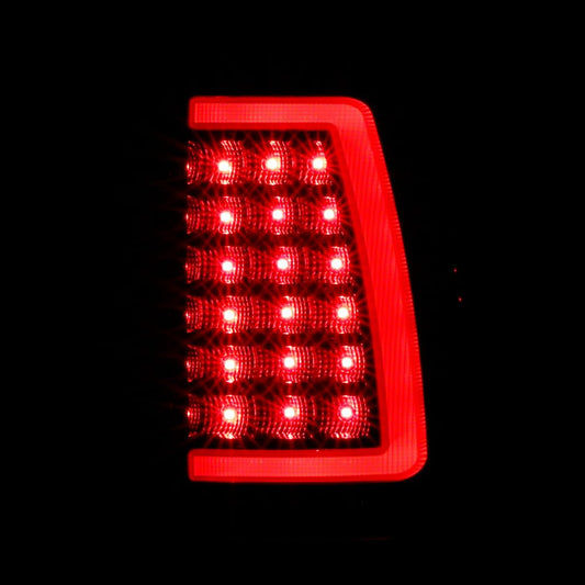 Raxiom Axial Series LED Tail Lights; Black Housing; Clear Lens (03-06 Sierra 1500 Fleetside)