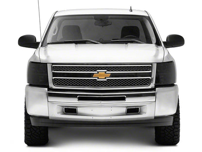 Raxiom Axial Series OEM Style Replacement Headlights; Chrome Housing; Smoked Lens (07-13 Silverado 1500)