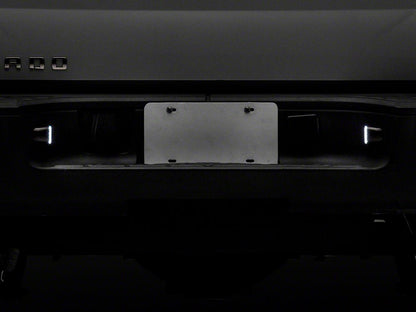 Raxiom Axial Series LED License Plate Lamps; Smoked (01-13 Silverado 1500)