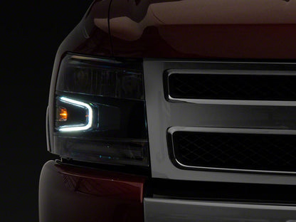 Raxiom LED Headlights; Black Housing; Clear Lens (07-13 Silverado 1500)