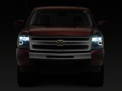 Raxiom LED Headlights; Black Housing; Clear Lens (07-13 Silverado 1500)