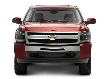 Raxiom LED Projector Headlights; Black Housing; Clear Lens (07-13 Silverado 1500)