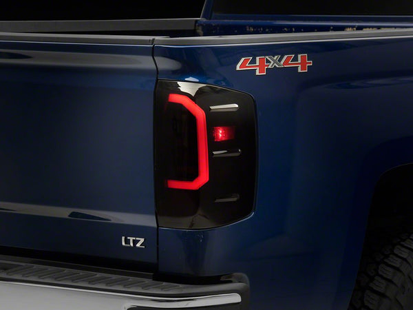 Raxiom Axial Series LED Tail Lights; Black Housing; Smoked Lens (16-18