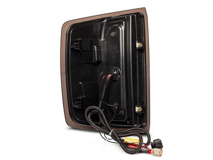 Raxiom Axial Series LED Tail Lights; Black Housing; Smoked Lens (16-18 Silverado 1500 w/ Factory Halogen Tail Lights)