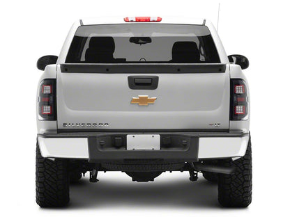 Raxiom LED Dual Ring Tail Lights; Black Housing; Clear Lens (07-13 Silverado 1500)