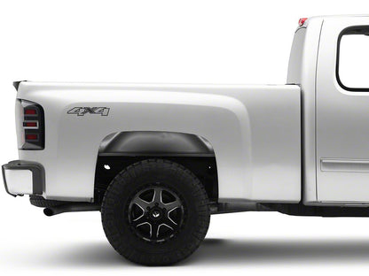 Raxiom LED Dual Ring Tail Lights; Black Housing; Clear Lens (07-13 Silverado 1500)