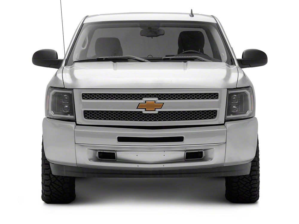 Raxiom LED Halo Surround Headlights; Black Housing; Clear Lens (07-13 Silverado 1500)