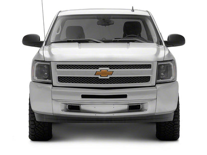 Raxiom LED Halo Surround Headlights; Black Housing; Clear Lens (07-13 Silverado 1500)