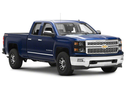 Raxiom OE Style Headlights with Black Trim; Black Housing; Clear Lens (14-15 Silverado 1500)