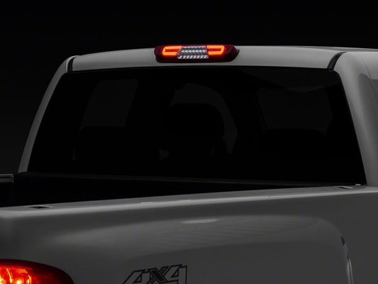 Raxiom V2 LED Third Brake Light; Chrome Housing; Red Lens (07-13 Silverado 1500)