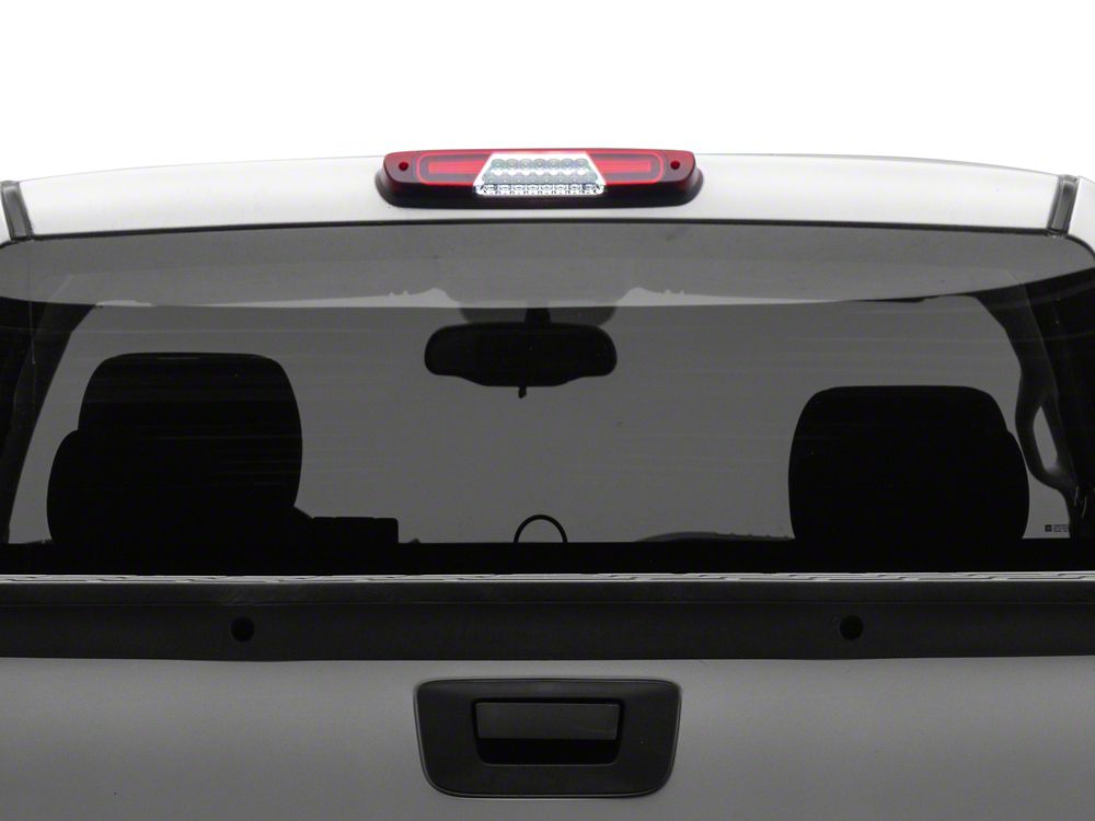 Raxiom V2 LED Third Brake Light; Chrome Housing; Red Lens (07-13 Silverado 1500)