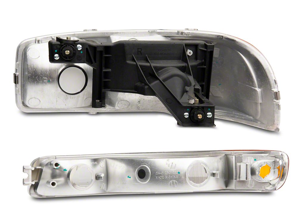 Raxiom Axial Series OEM Style Replacement Headlights; Chrome Housing; Clear Lens (99-06 Sierra 1500)
