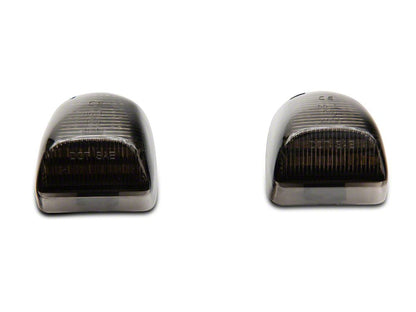 Raxiom Axial Series LED License Plate Lamps; Smoked (01-13 Sierra 1500)