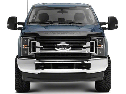 Raxiom Axial Series LED DRL Projector Headlights; Black Housing; Clear Lens (17-19 F-250 Super Duty w/ Factory Halogen Headlights)