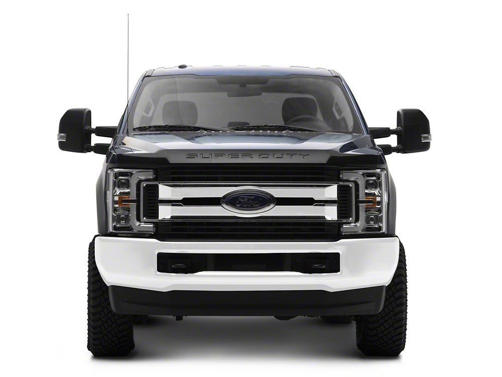 Raxiom Axial Series LED DRL Projector Headlights; Chrome Housing; Clear Lens (17-19 F-250 Super Duty w/ Factory Halogen Headlights)