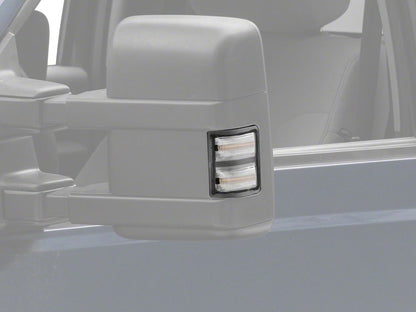 Raxiom Axial Series LED Switchback Side Mirror Marker Lamps; Clear (11-16 F-250 Super Duty)