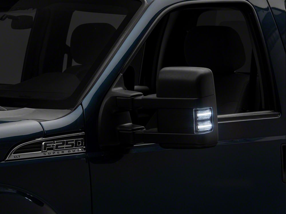 Raxiom Axial Series LED Switchback Side Mirror Marker Lamps; Clear (11-16 F-250 Super Duty)