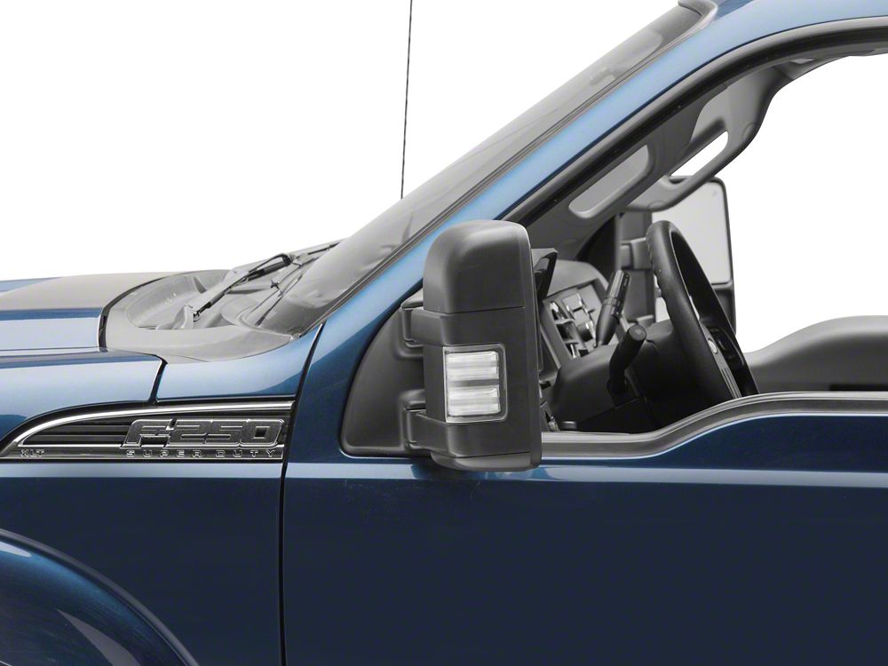 Raxiom Axial Series LED Switchback Side Mirror Marker Lamps; Clear (11-16 F-250 Super Duty)