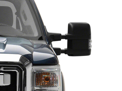 Raxiom Axial Series LED Sequential Switchback Side Mirror Marker Lamps; Clear (11-16 F-250 Super Duty)