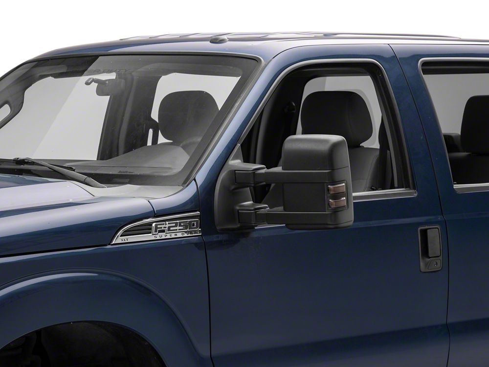 Raxiom Axial Series LED Switchback Side Mirror Marker Lamps; Smoked (11-16 F-250 Super Duty)