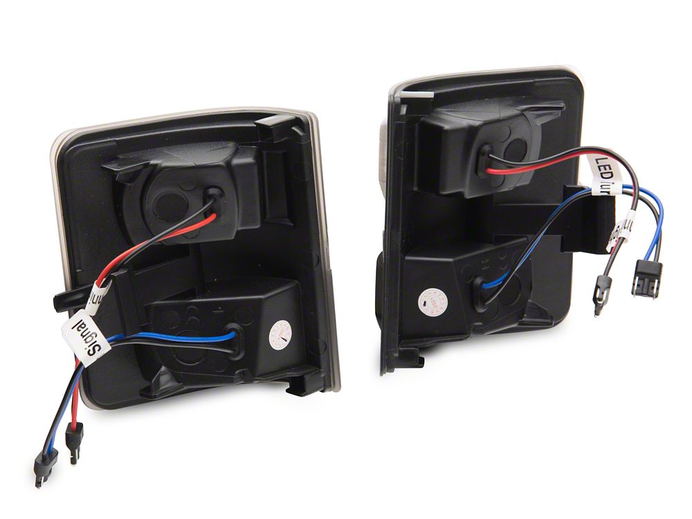 Raxiom Axial Series LED Switchback Side Mirror Marker Lamps; Smoked (1