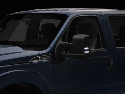 Raxiom Axial Series LED Switchback Side Mirror Marker Lamps; Smoked (11-16 F-250 Super Duty)