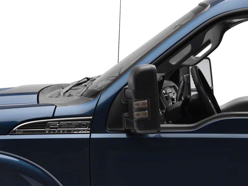 Raxiom Axial Series LED Switchback Side Mirror Marker Lamps; Smoked (11-16 F-250 Super Duty)