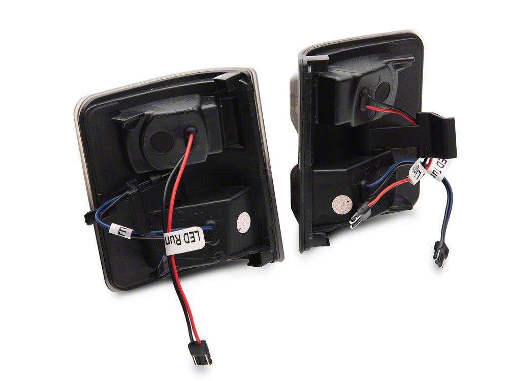 Raxiom Axial Series LED Sequential Switchback Side Mirror Marker Lamps; Smoked (11-16 F-250 Super Duty)