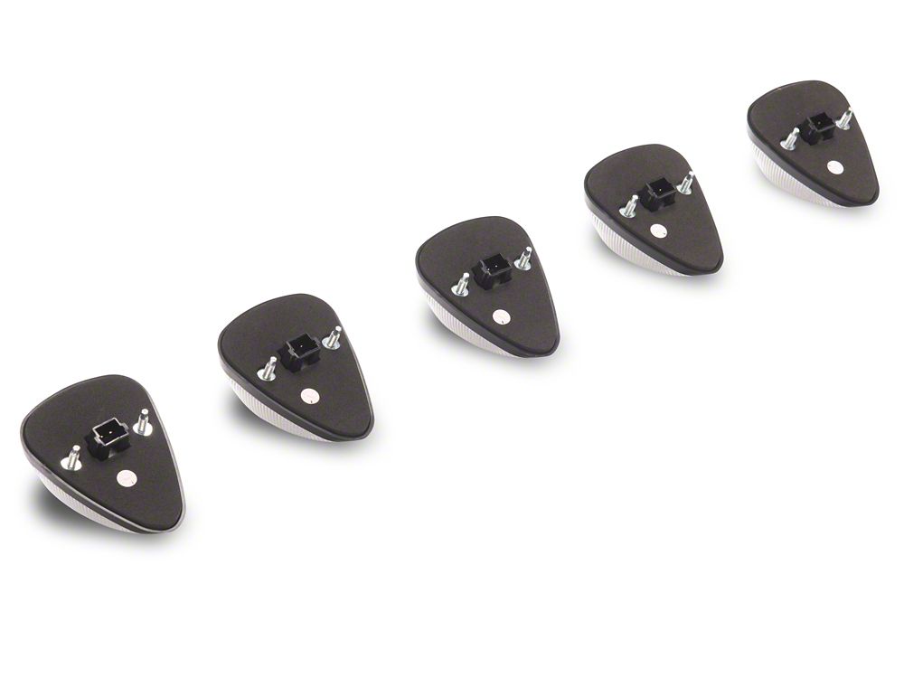 Raxiom Axial Series LED Cab Roof Clearance Light Kit; Amber; Clear Lens (11-16 F-250 Super Duty w/ OEM Cab Lights)