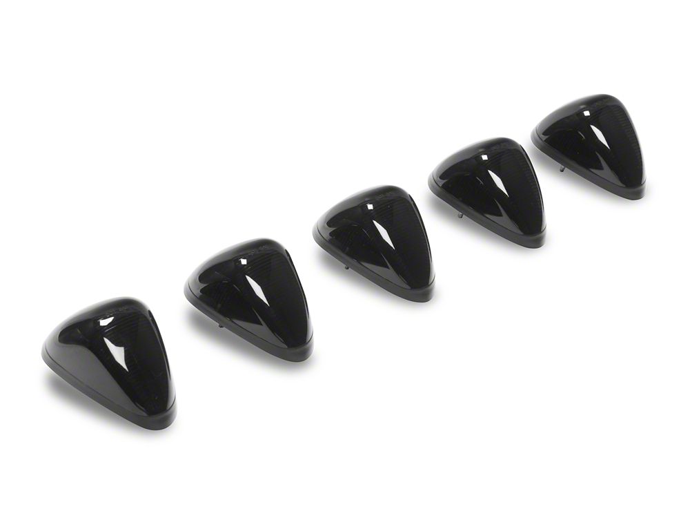 Raxiom Axial Series LED Cab Roof Clearance Light Kit; Amber; Smoked Lens (11-16 F-350 Super Duty w/ OEM Cab Lights)
