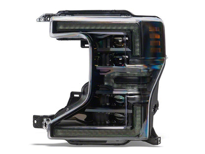 Raxiom CXR Series LED Headlights with Amber DRL; Black Housing; Clear Lens (20-22 F-250 Super Duty w/ Factory Halogen Headlights)