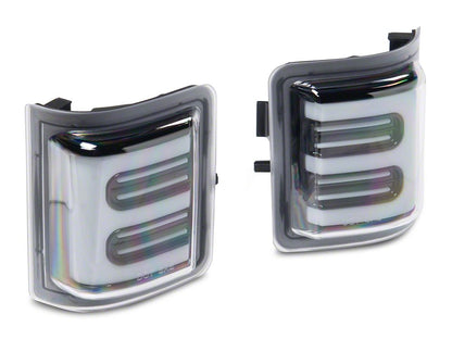 Raxiom V2 LED Side Mirror Marker Lights; Clear (08-16 F-350 Super Duty w/ Factory Mirrors)