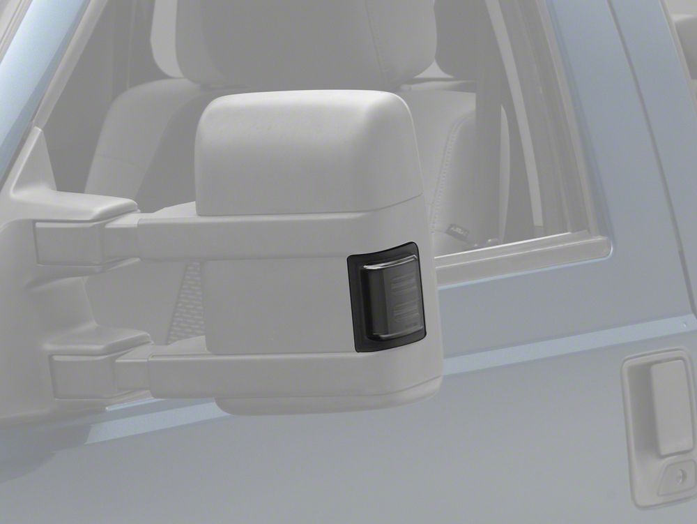 Raxiom V2 LED Side Mirror Marker Lights; Smoked (08-16 F-250 Super Duty w/ Factory Mirrors)