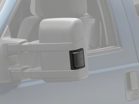 Raxiom V2 LED Side Mirror Marker Lights; Smoked (08-16 F-250 Super Duty w/ Factory Mirrors)