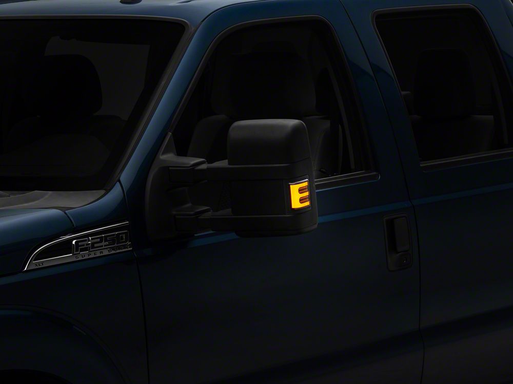 Raxiom V2 LED Side Mirror Marker Lights; Smoked (08-16 F-250 Super Duty w/ Factory Mirrors)